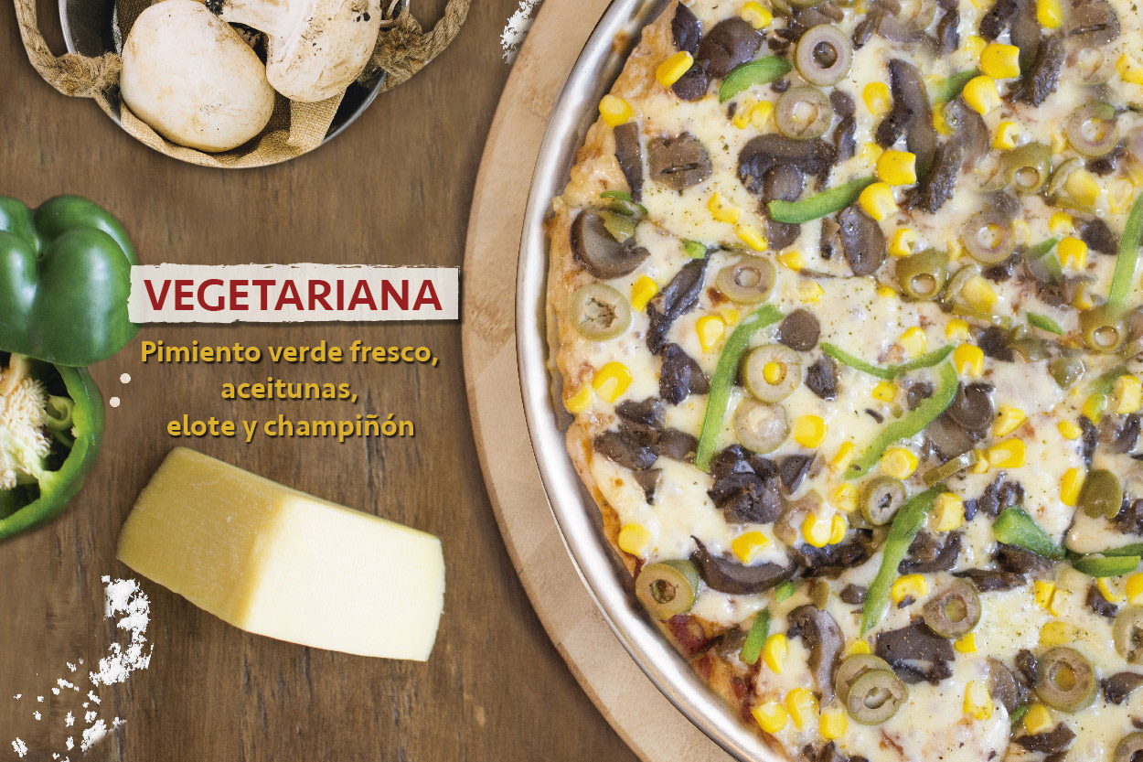 Pizza Vegetariana - MyMPizzas ¡Sabor vuelto tradición!